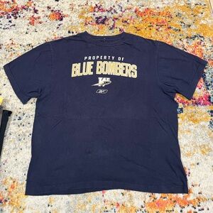 Vintage Blue Bombers Shirt 2XL